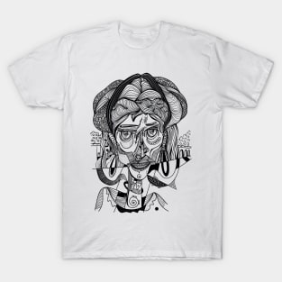 Abstract gypsy lady T-Shirt